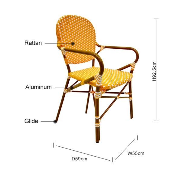 American Rattan Cafe Furniture Set