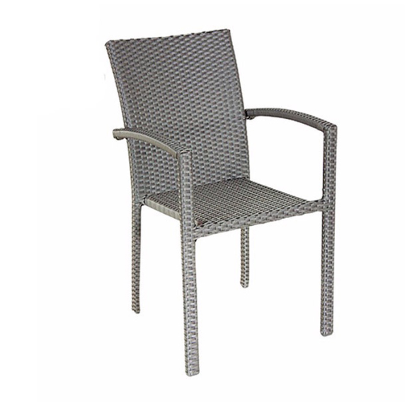 Commercial Imitation Black Color Rattan Chair