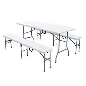 OEM Dining Room Anti-uv Steel Table And Chair Set