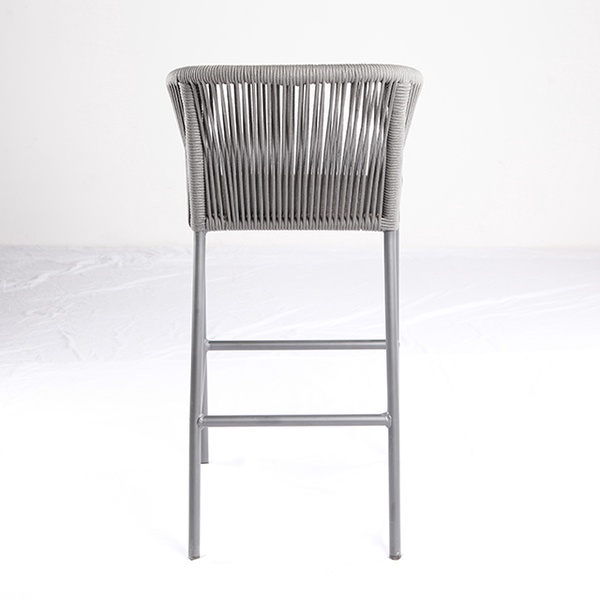 Restaurant Furniture Rope Aluminum Wicker Bar Chair 【I can-20041 AT Arm】