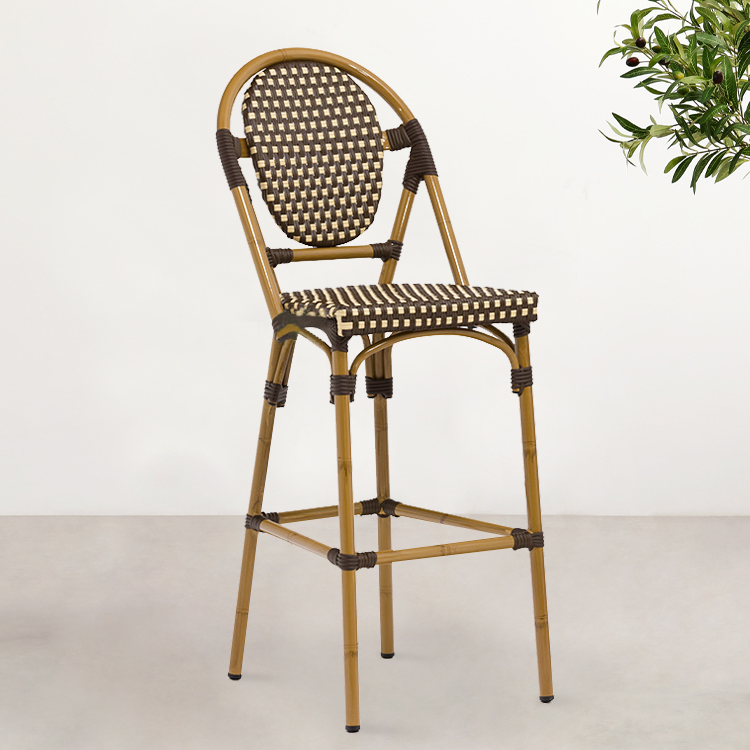 Garden Rattan Wicker Restaurant Furniture Unbreakable Chairs BC-08004