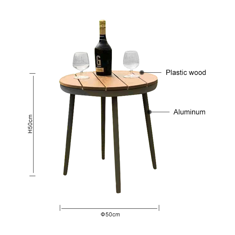 Plastic wood Comfortable Outdoor Table PW-30131-TT
